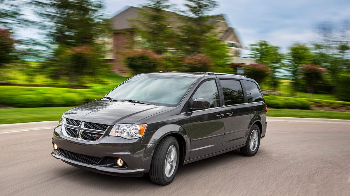 2018 Dodge Grand Caravan in grey.