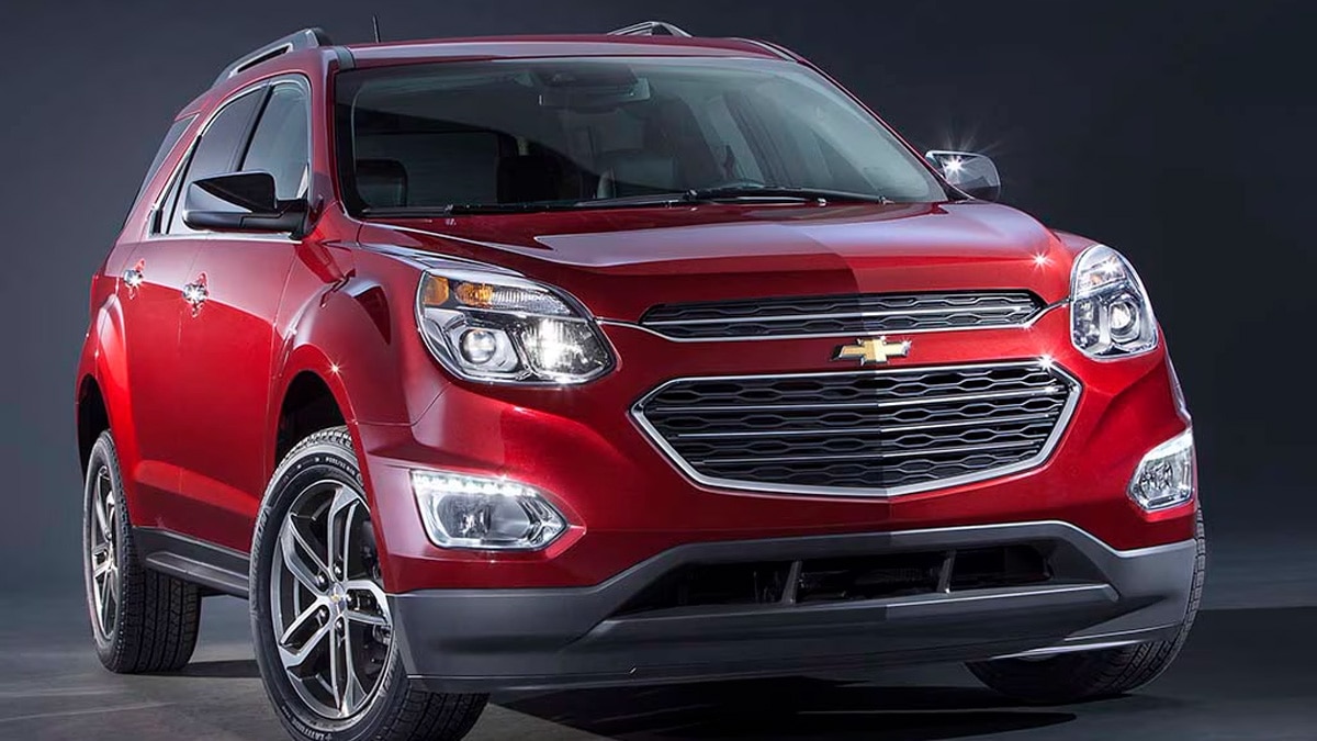 2017 Chevrolet Equinox in red.