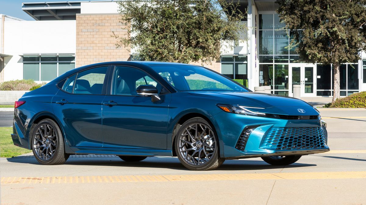 2025 Toyota Camry parked on the road.