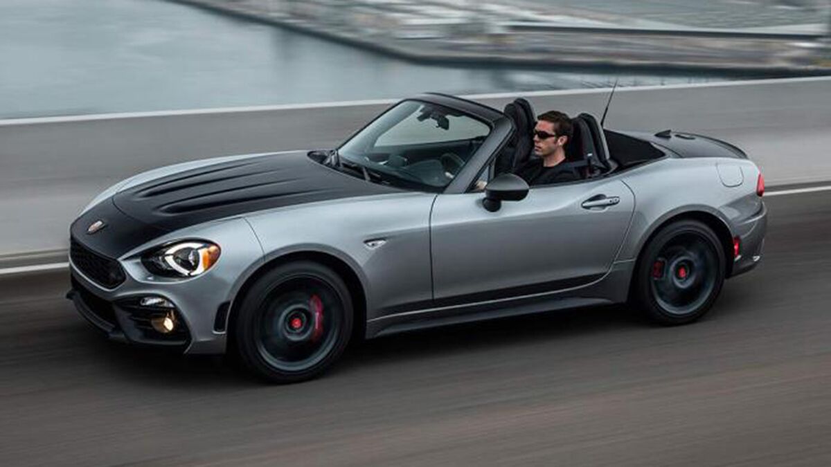 2019 Fiat 124 Spider in silver.